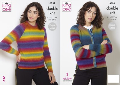King Cole Strickmuster Doppelstrick Damen Lebendiger Pullover & Cardigan 6152
