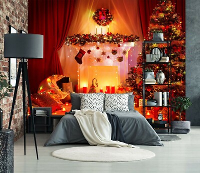 3D Christmas Tree ZHU7157 Wallpaper Wall Mural Removable Self-adhesive Zoe
