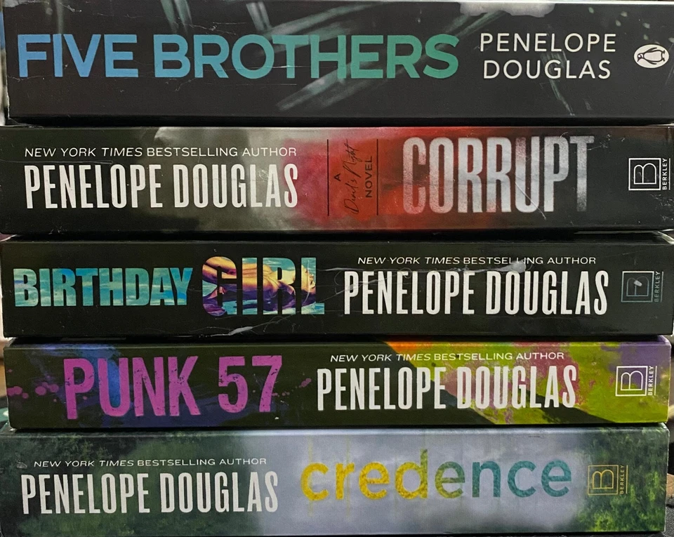 Penelope Douglas 5 Books Set – Punk 57, Credence, Birthday Girl, Corrupt, Five B
