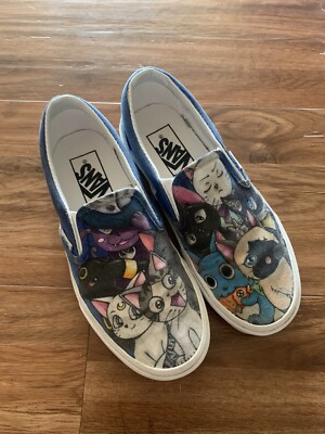 Vans Anime Cats Sneakers 3.5 M 5W. (721356) | eBay UK