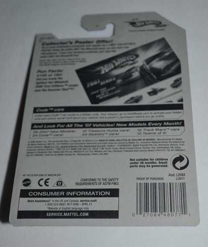 HOT WHEELS 2007 CODE CAR 21/24 - MOTOBLADE GREEN - Picture 2 of 2