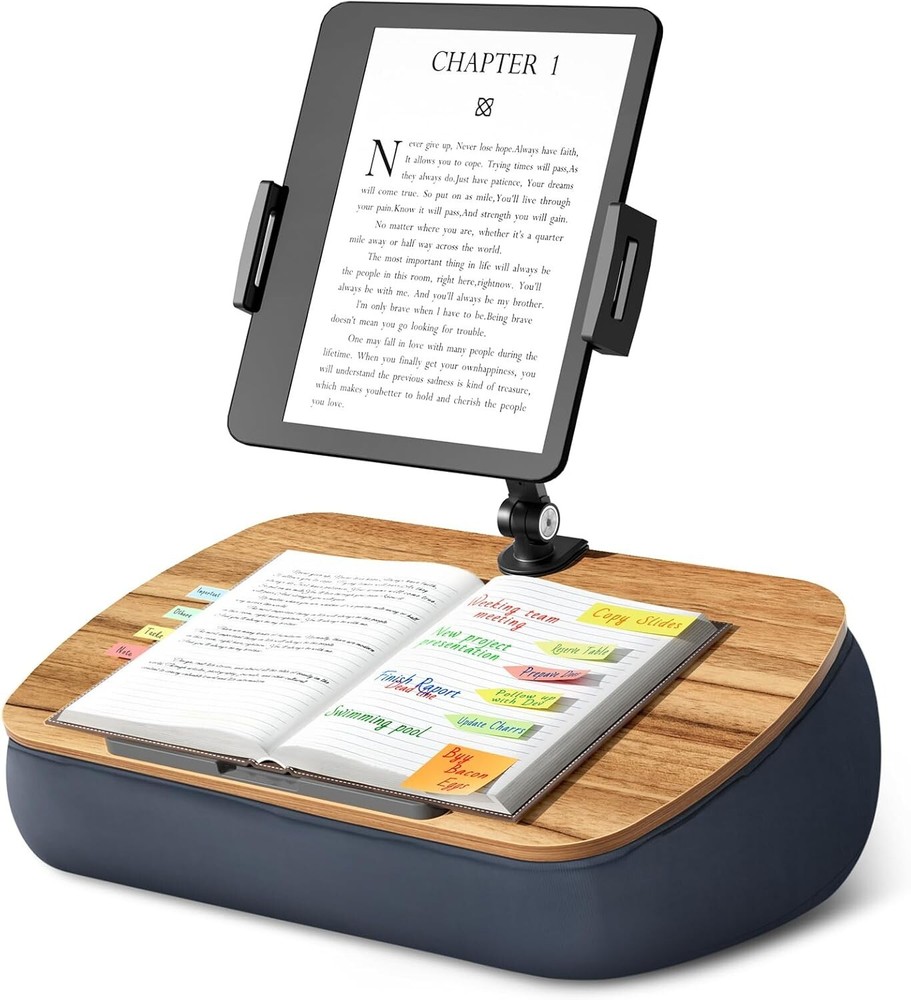 Lap Beanbag Cozy Kindle Pillow Stand with 360° Rotation - Fits 4.7