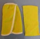 MINT VINTAGE 1981 Barbie doll 3856 MAGIC CURL YELLOW bath terry TOWEL & WRAP lot