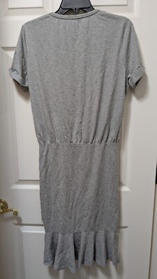 veronica beard pima ruched dress Veronica Beard Jeans Pima Ruched W/ Flounce Cotton Dress Grey size M
