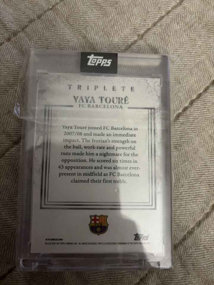 Yaya Touré Topps Auto 71/99 Triplete Foto 4 de 4