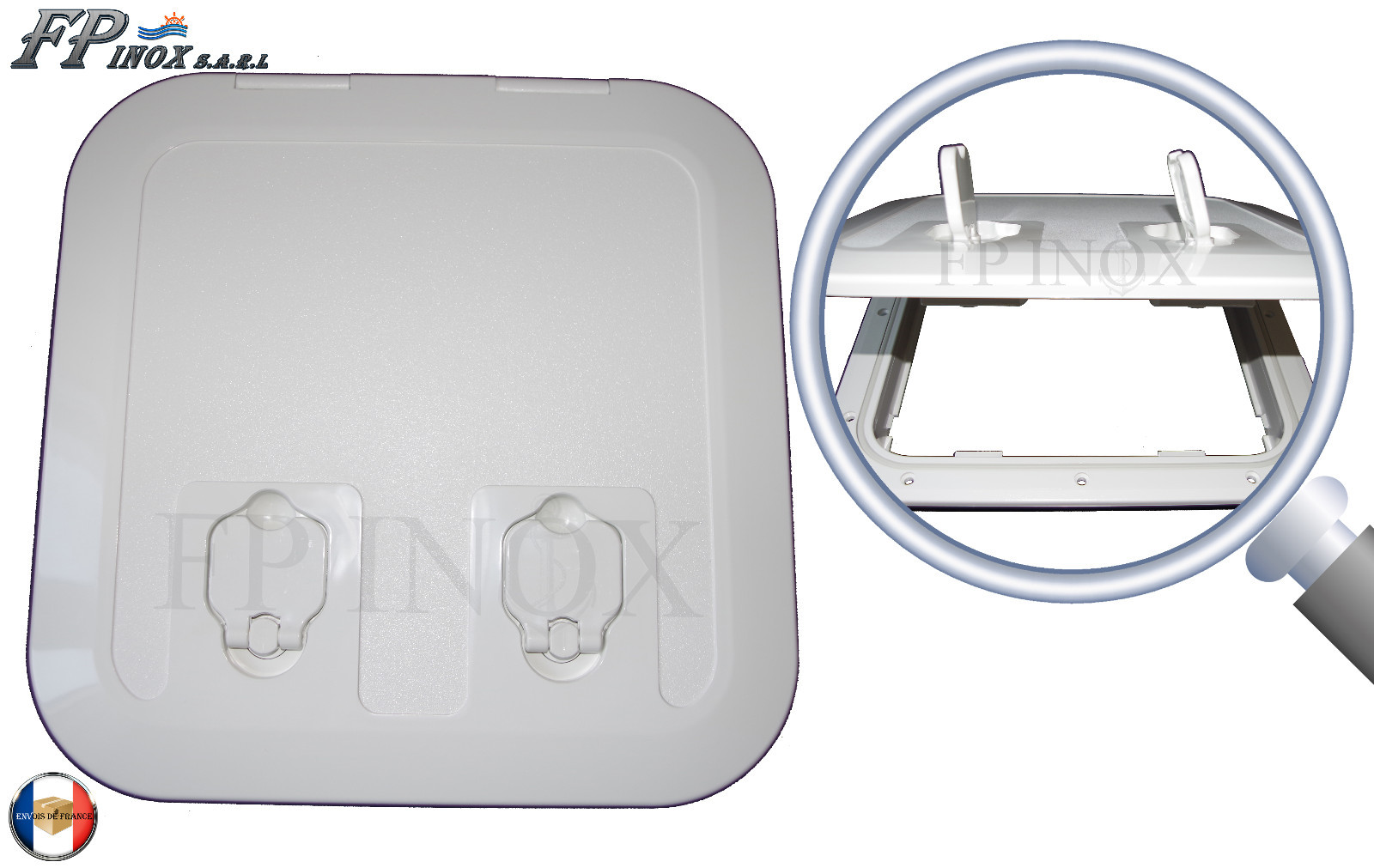 Trappe d'inspection blanche 375x375mm flush pour rénovation de salle de bain