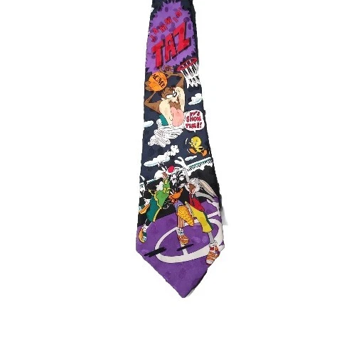 Corbata Taz 1993 LOONEY TUNES MANIA JAMMIN’ TAZ CORBATA CUELLO TAZMANIAN DEVIL ACME Foto 2 de 4