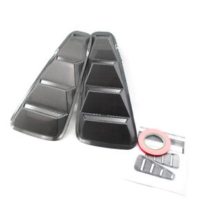 Details About For 05 09 Ford Mustang Carbon Fiber Vent Quarter Side Window Louver Cover W Tape
