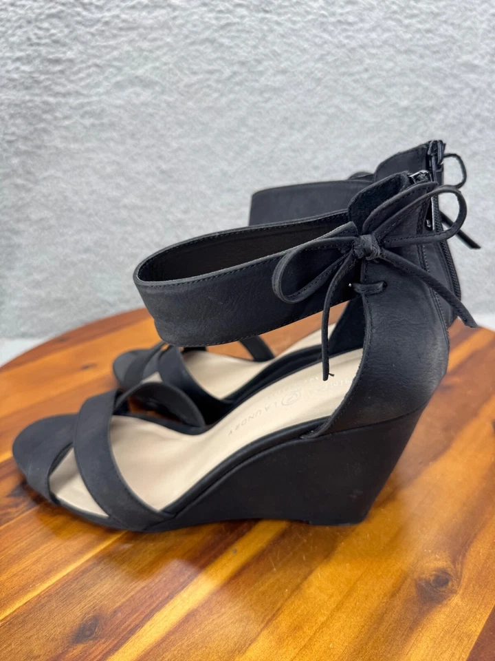 Zapatos de vestir para mujer Chinese Laundry de tacón alto talla 11 negros con plataforma cuñas Foto 4 de 4