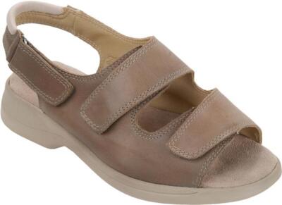 Cosyfeet Damen-Sandale sonnig weite Passform 6E Weite sandfarben UK-Größe 3 bis 9 geräumig