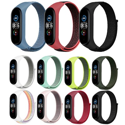 Ersatz Armband für Xiaomi Mi Band 3 & 4 Nylon Fitness Sport Tracker 