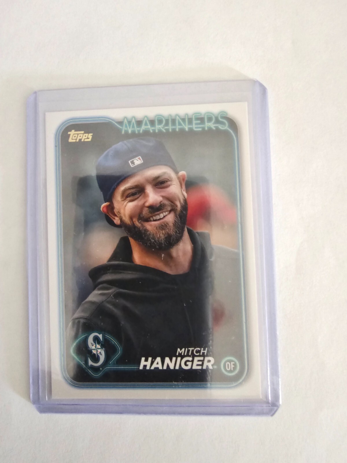 2024 Topps Series 2 #382 Mich Haniger Image Variation Golden Mirror. Mariners