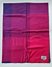 Royal Speyside Scotland 100 Extrafine Merino Wool Throw Color Block - NEW