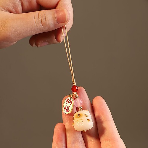 Cat Paw Phone Strap Anti-lost Pendant Girl Women Keychain Lucky Cat Lanyard - 第 5/14 張圖片