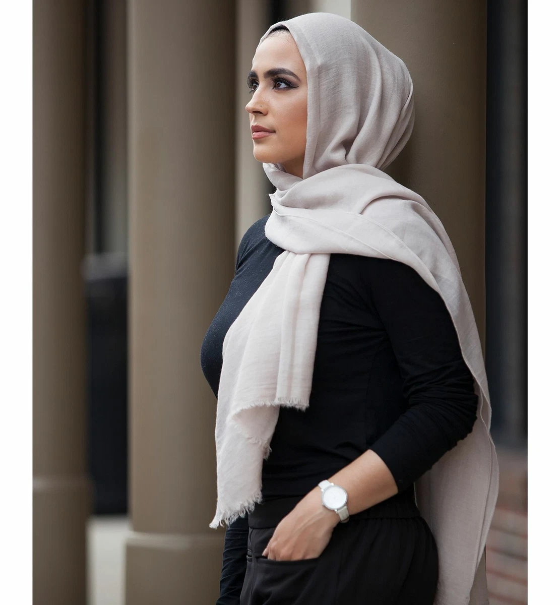 Women hijab scarf top