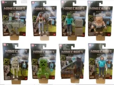 Minecraft Movie Action Figure Steve, Enderman, Zombie, Garrett, Skeleton, Piglin
