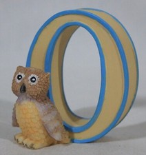 LEARNING AID CHILD TO CHERISH KEEPSAKE 3" TALL RESIN ALPHABET LETTER "O" NEW