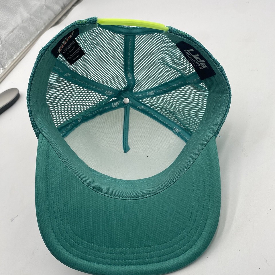 Mountain Dew Baja Hat Lids Exclusive SnapBack Trucker Foam Mesh Teal