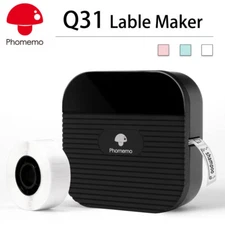 Phomemo Label Maker Machine with Tape, Q31 Mini Bluetooth Handheld Label Maker