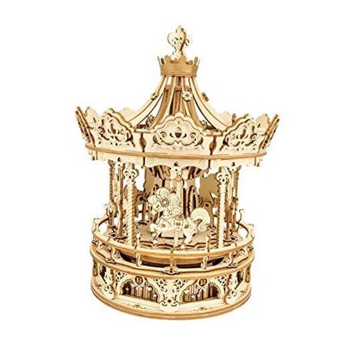 Music Box 3D Puzzles for Adults, Mechanical DIY Wooden Toys, Gifts on