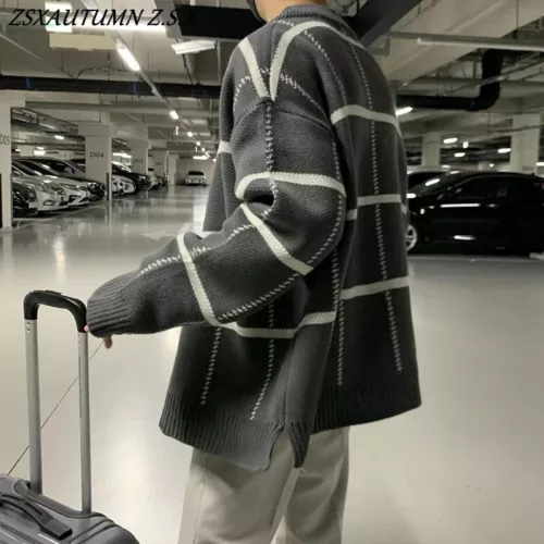 Retro Para Hombres Otoño Invierno Prendas de Punto Cárdigan Tejido Suéter Informal Ropa de Calle Prendas para el torso - Imagen 3 de 18