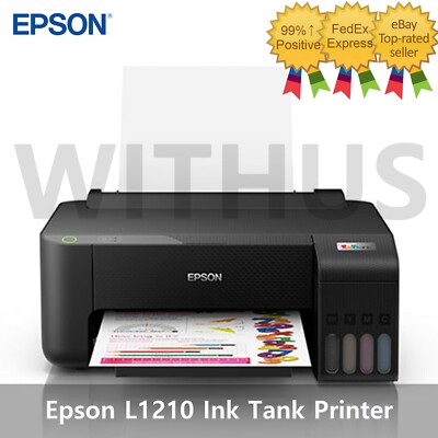 EPSON L1210 (Next of L1110) Ink Tank Printer Print/Scan/Copy Ink Included_