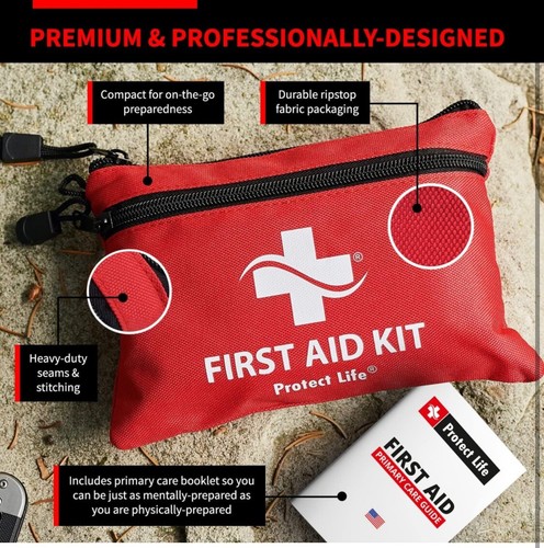 Protect Life First Aid Kit for Home/ Business/ Camping/ Auto 100 Pieces Exp 5/26 - 第 4/7 張圖片