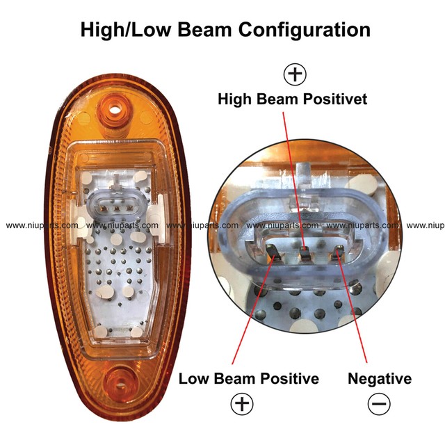 Side Rocker Panel LED Turn Signal Marker Light Fit International