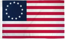 Betsy Ross 2x3 ft Poly Banner Flag- 13 Stars 1776 American Colonial - USA SELLER