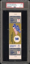 1985 WORLD SERIES GAME 7 FULL TICKET CARDINALS/ROYALS KCs ONLY TITLE 10/27 PSA 8
