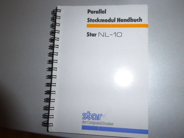 Parallel Steckmodul Handbuch für Drucker STAR NL-10 für Commodore 64/128