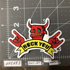 Glossy Rock You Devil Humor Sticker For Toolbox Guitar Radio Hard Hat Etc Mus5