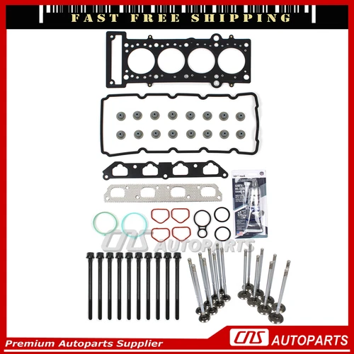 Head Gasket Set Bolts Valve kit Fits 02-08 Mini Cooper 1.6L W10B16A W11B16A