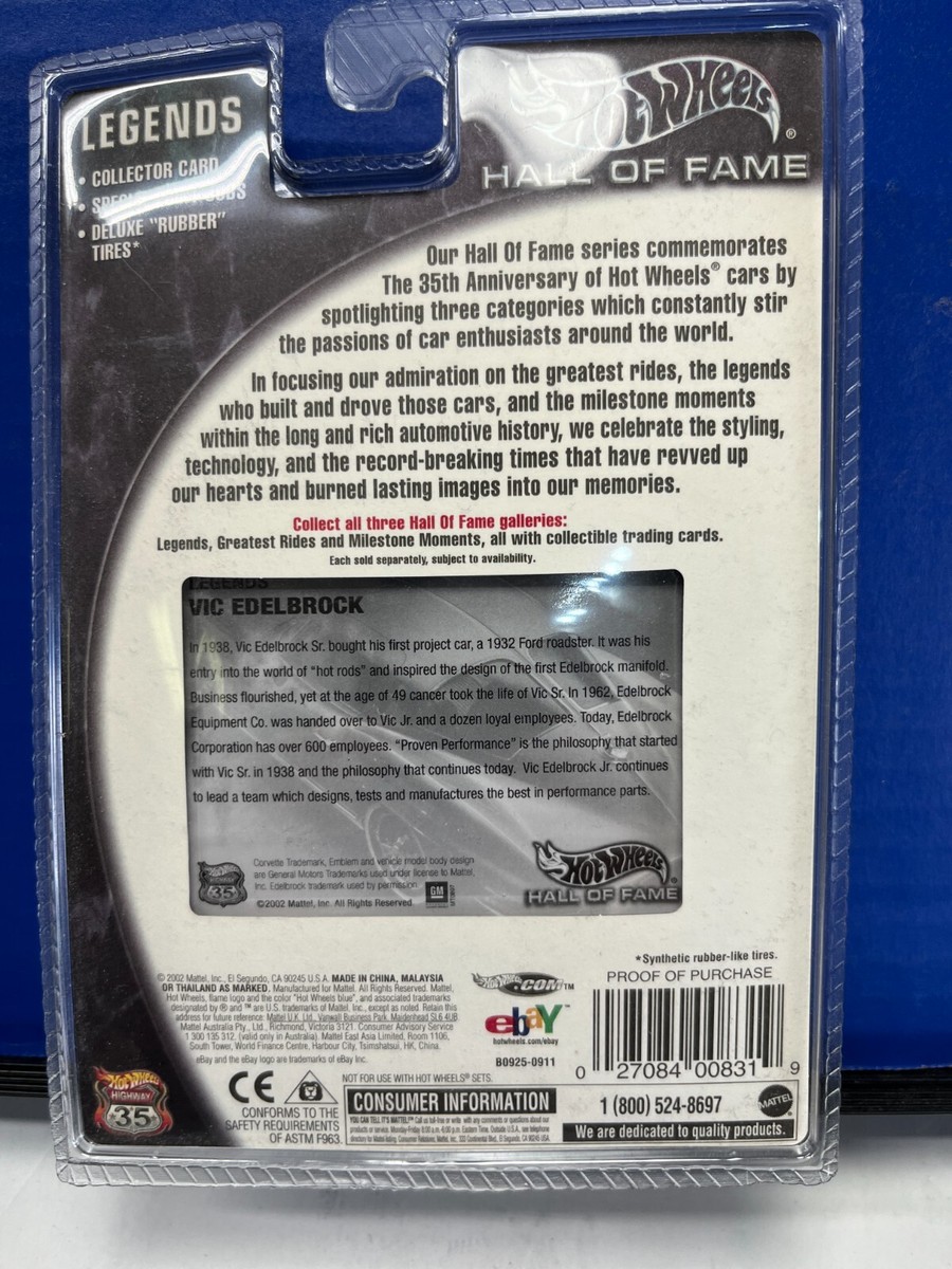 1/64 HOT WHEELS LEGENDS VIC EDELBROCK 1963 CHEVROLET CORVETTE #614