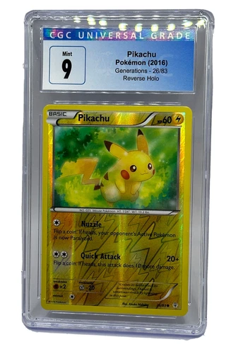 CGC 9 Pikachu Generations 26/83 Reverse Holo Pokémon TCG Mint 2016