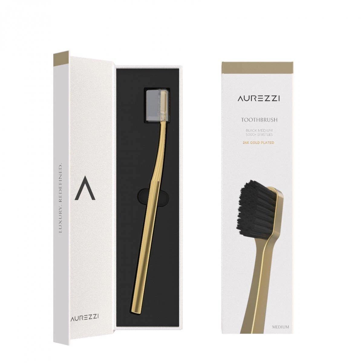 Aurezzi Gold Toothbrush Black Medium eBay