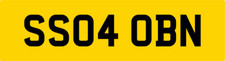 SIOBAN CAR REG PRIVATE NUMBER PLATE SS04 OBN SIOBHAN SIB SIOB SHIV EDWARDS