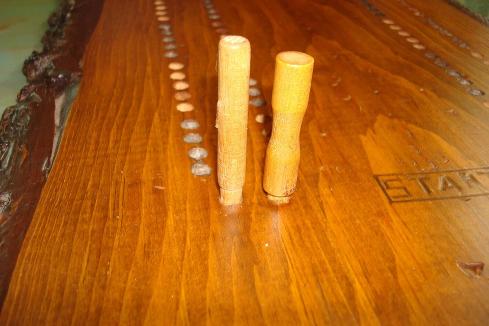 Live Edge Cribbage Board, Two Track, Knotty Pine, 33" Long - Image 2 of 4