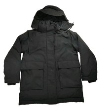 Everlane Renew Black Heavy Duty Removable Hood Puffer Jacket Women Small