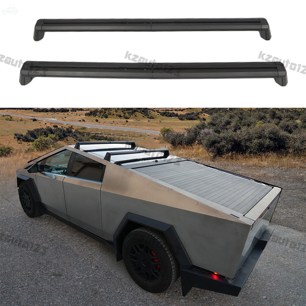 2PCS Crossbar Roof Racks Fits for Fits for Tesla Cybertruck 2024 2025 Black