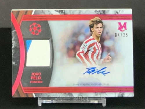 Joao Felix, Auto Patch #/25 Ruby, 2022-23 Topps UCL Museum Collection #MAR-JF