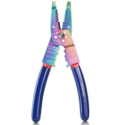 WORKPRO 8'' Wire Crimping/Wire Stripper Tool Wire Cutter Cable Stripper 10-22 AWG