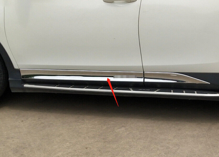 For Toyota RAV4 2013-18 Chrome Side Door Body protect Molding Sill Guard Trim 4p
