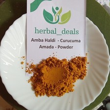 Wild Turmeric Rhizomes  Powder Amba Haldi - Curcuma Aromatica  Skincare