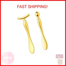 Pimoys 2 Pcs Metal Eye Cream Applicator Face Roller Massager Tool,Eye Massage Wa