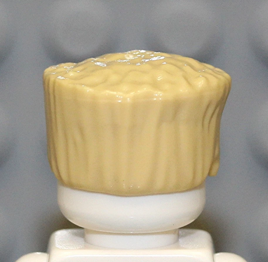 NEW Lego Flat top TAN MINIFIG HAIR -Ninja Boy Zane Minifigure Crew-Cut Head Gear - Image 3 of 3