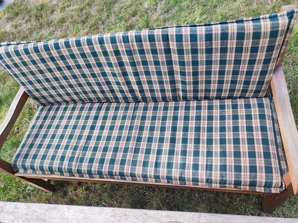 Teakholz-Gartenset mit Kissen - Bild 4 von 4