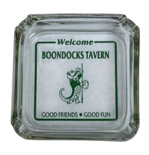 Vintage Boondocks Tavern Alligator Ashtray