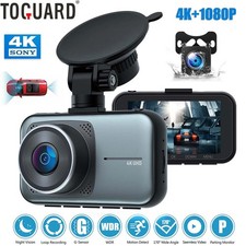 TOGUARD Dual 4K Dash Cam 4K-1080P Front and Rear Car Dash Camera Night Vision