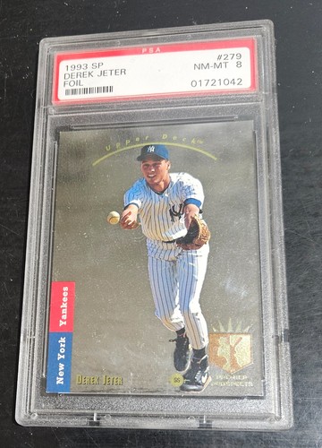 1993 SP Foil #279 Derek Jeter New York Yankees RC Rookie HOF PSA 8 NM-MT